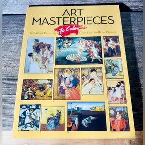 Art Masterpieces to Color: 60 Great Paintings from Botticelli to Picasso
